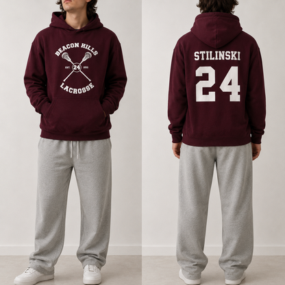 Crimson Wolf Hoodie