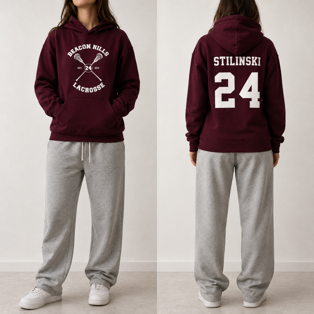Crimson Wolf Hoodie