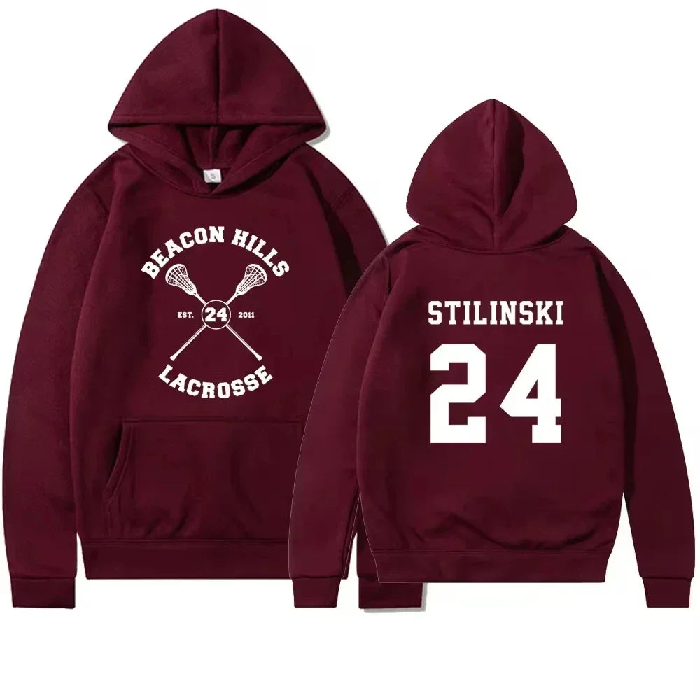 Crimson Wolf Hoodie